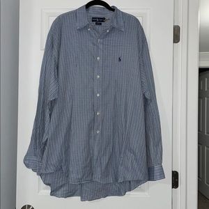 Ralph Lauren blue plaid shirt size XL